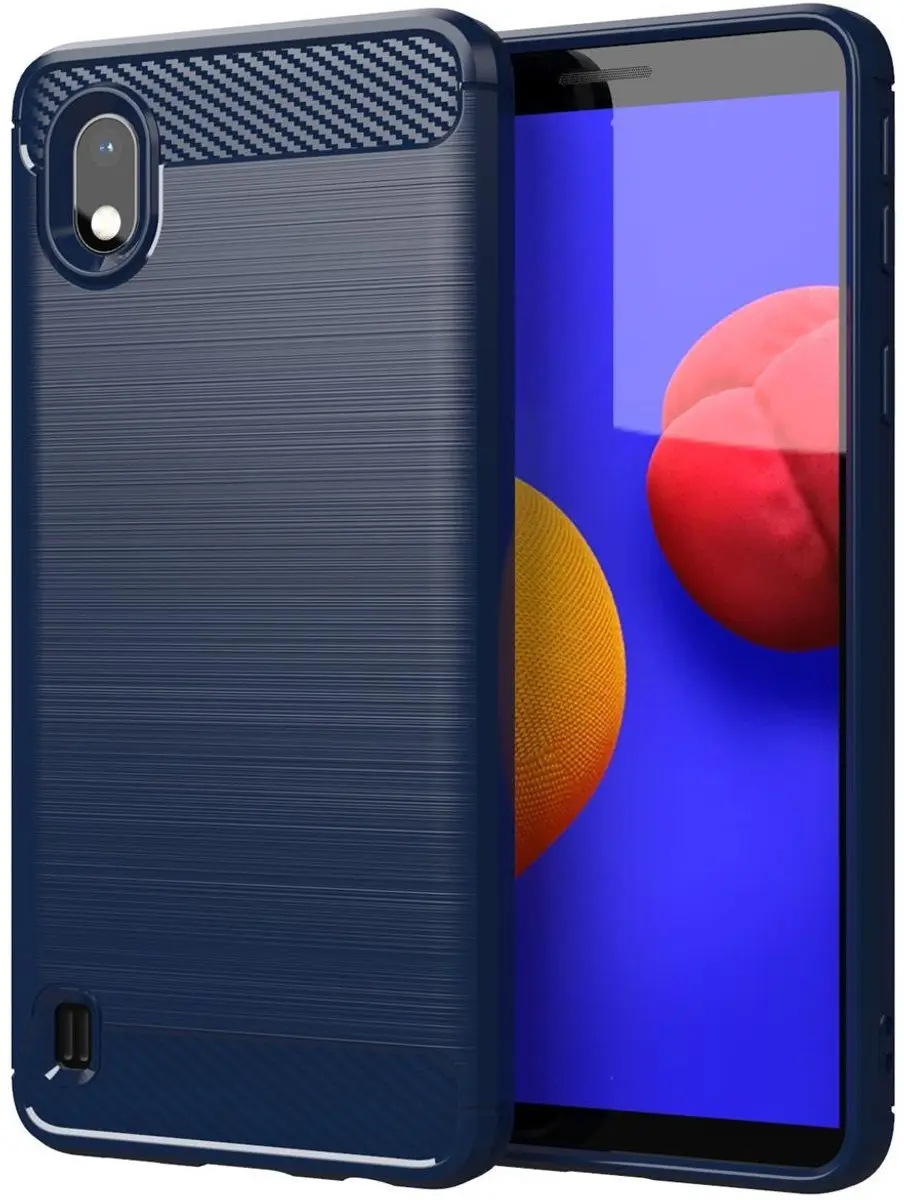 Cadorabo Hoesje geschikt voor Samsung Galaxy A10 / M10 in BRUSHED BLAUW