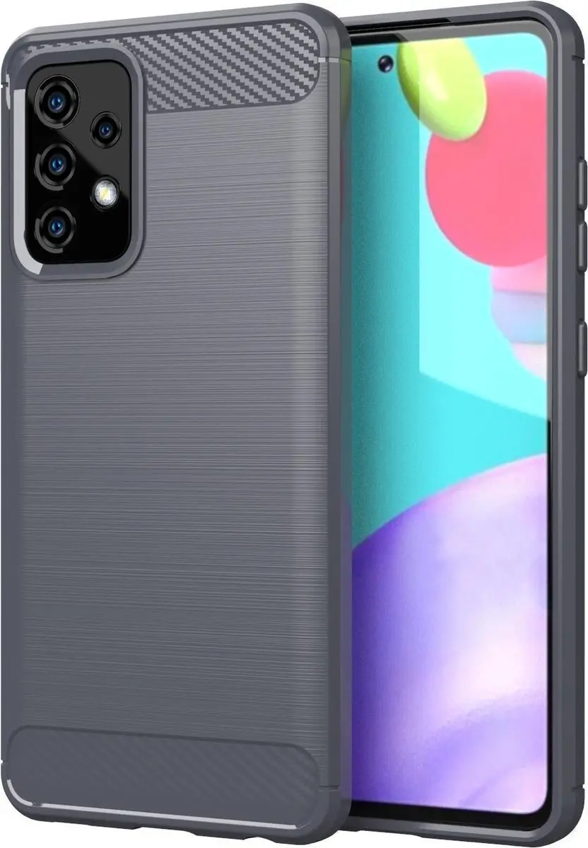Cadorabo Hoesje geschikt voor Samsung Galaxy A72 4G / 5G in BRUSHED GRIJS