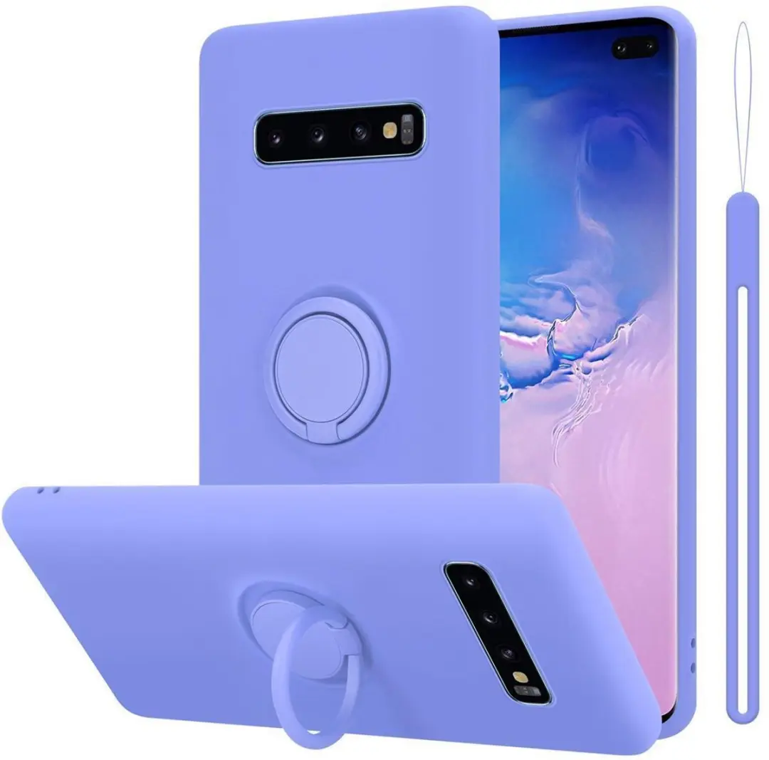 Cadorabo Hoesje geschikt voor Samsung Galaxy S10 4G in LIQUID LICHT PAARS