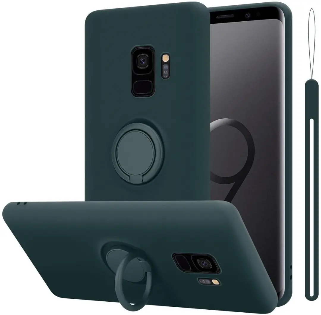 Cadorabo Hoesje geschikt voor Samsung Galaxy S9 in LIQUID GROEN