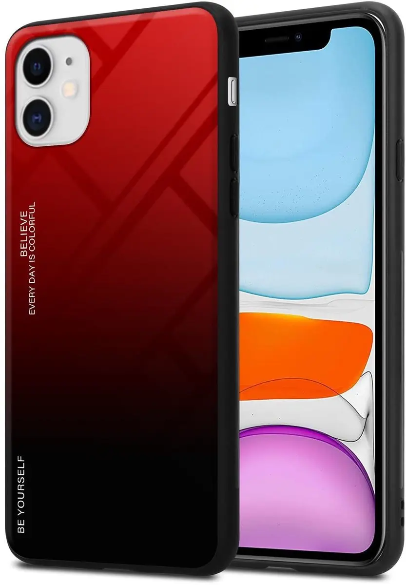 Cadorabo Hoesje geschikt voor Apple iPhone 11 in ROOD