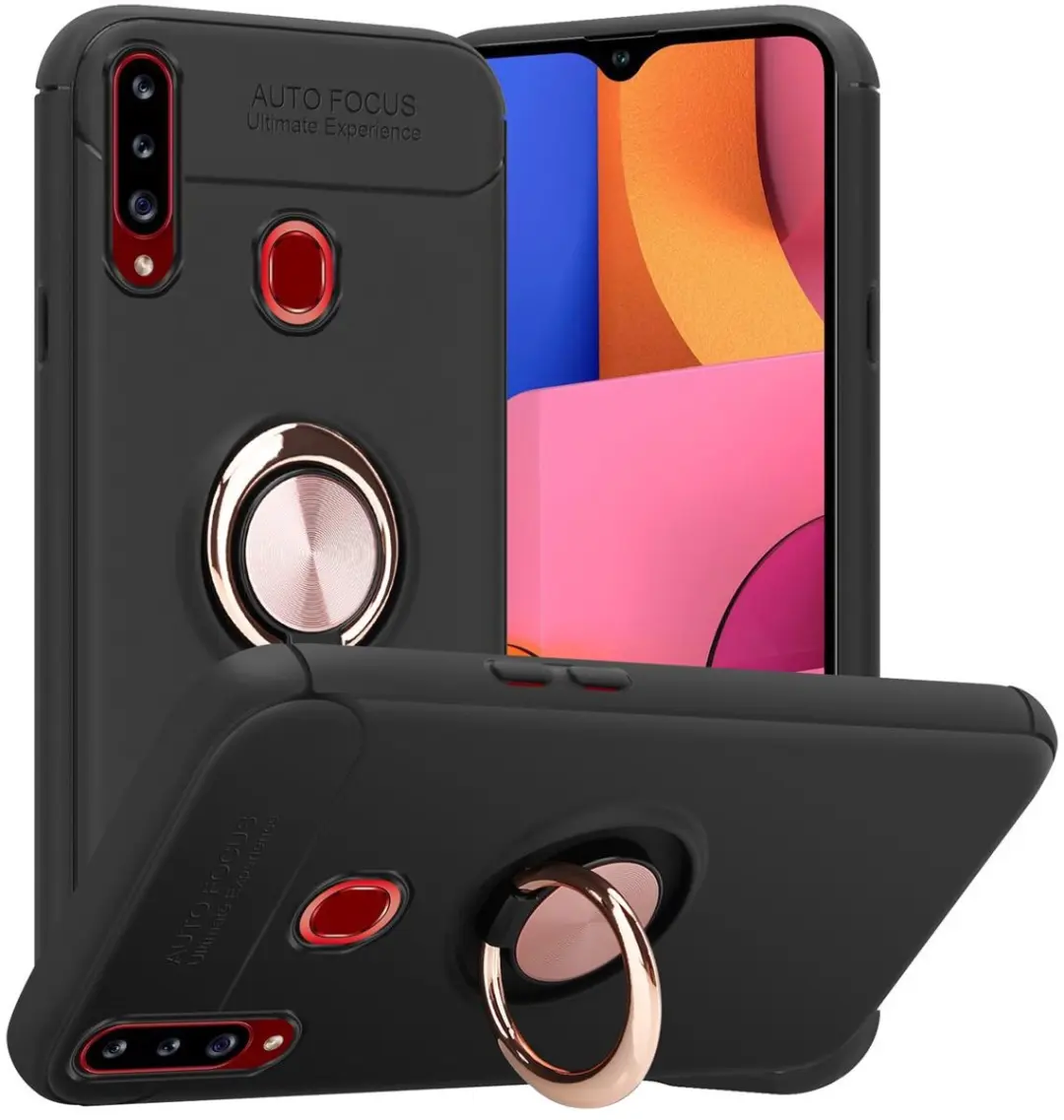 Cadorabo Hoesje geschikt voor Samsung Galaxy A20s in ZWART