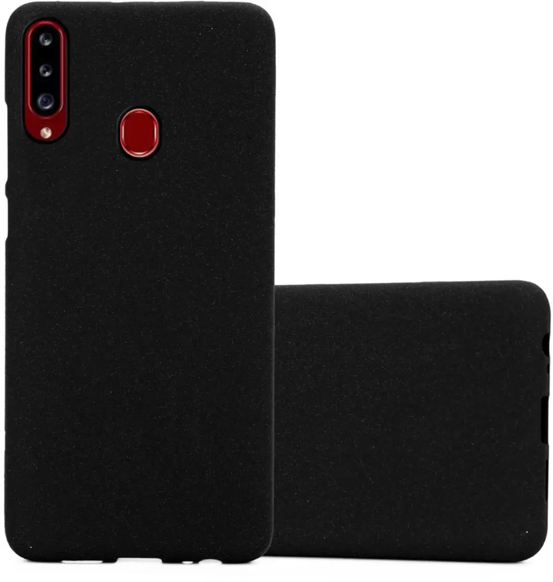 Cadorabo Hoesje geschikt voor Samsung Galaxy A20s in FROST ZWART