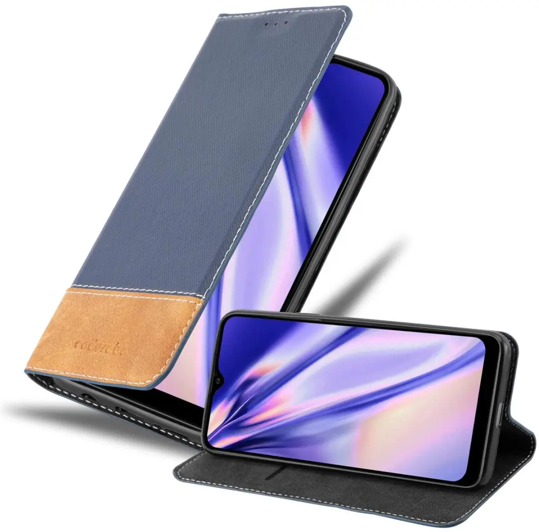 Cadorabo Hoesje geschikt voor Samsung Galaxy A10s / M01s in DONKERBLAUW BRUIN