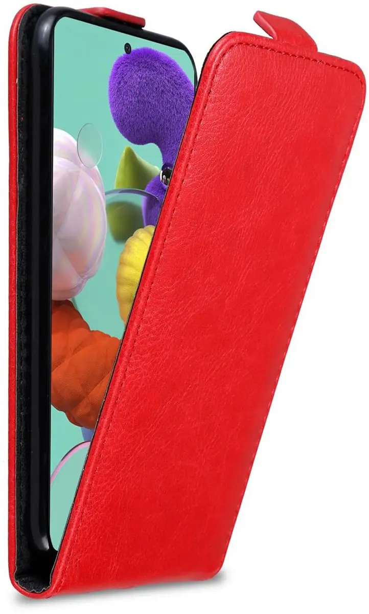 Cadorabo Hoesje geschikt voor Samsung Galaxy A51 5G in APPEL ROOD