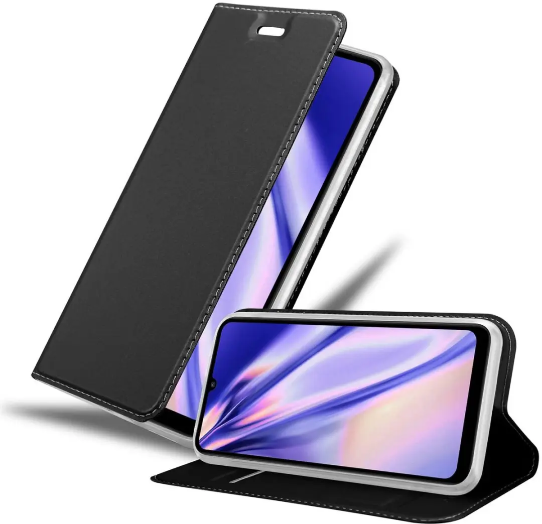Cadorabo Hoesje geschikt voor Huawei Y6P in CLASSY ZWART