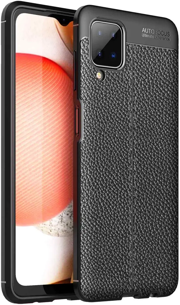 Cadorabo Hoesje geschikt voor Samsung Galaxy A12 / M12 in Diep Zwart