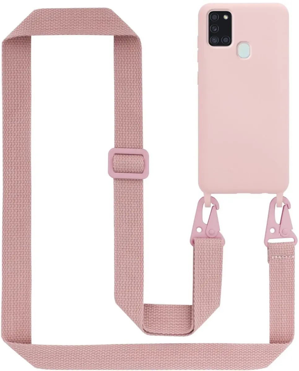 Cadorabo Mobiele telefoon ketting geschikt voor Samsung Galaxy A21s in LIQUID RO