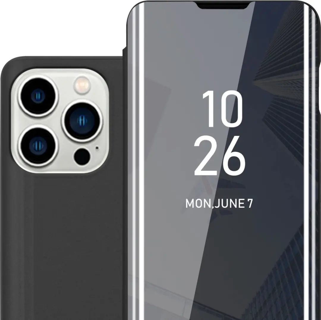 Cadorabo Hoesje geschikt voor Apple iPhone 14 PRO in TOERMALIJN ZWART