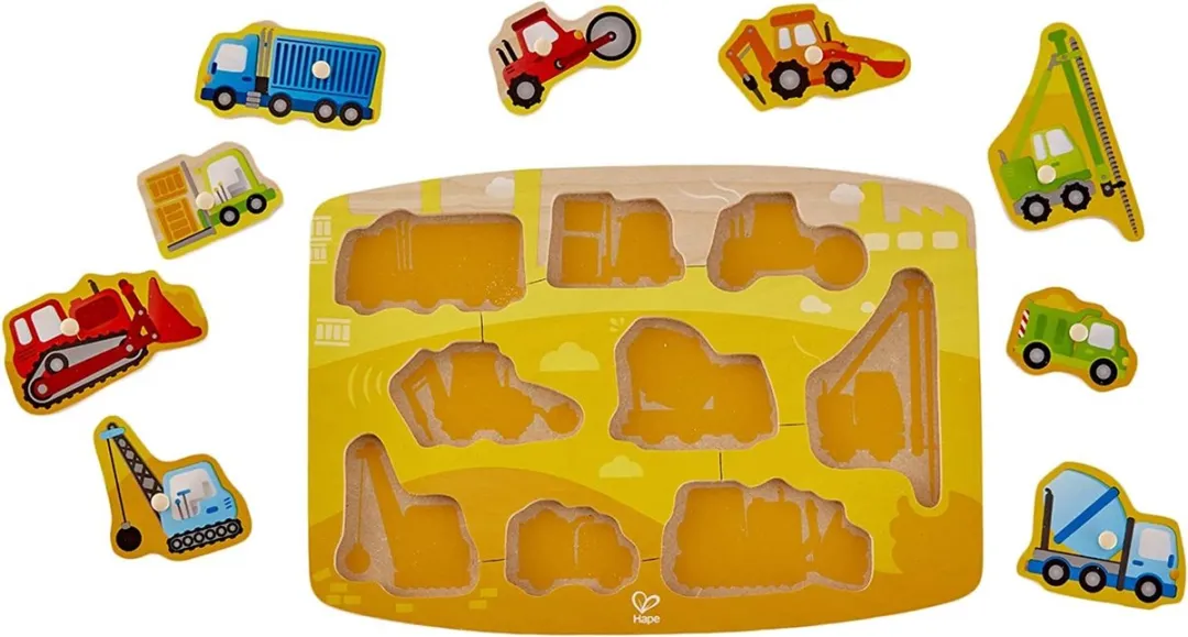 Hape Bouwpuzzel E1407 - 10 Stuks - Veelkleurig - afbeelding 6 van 6
