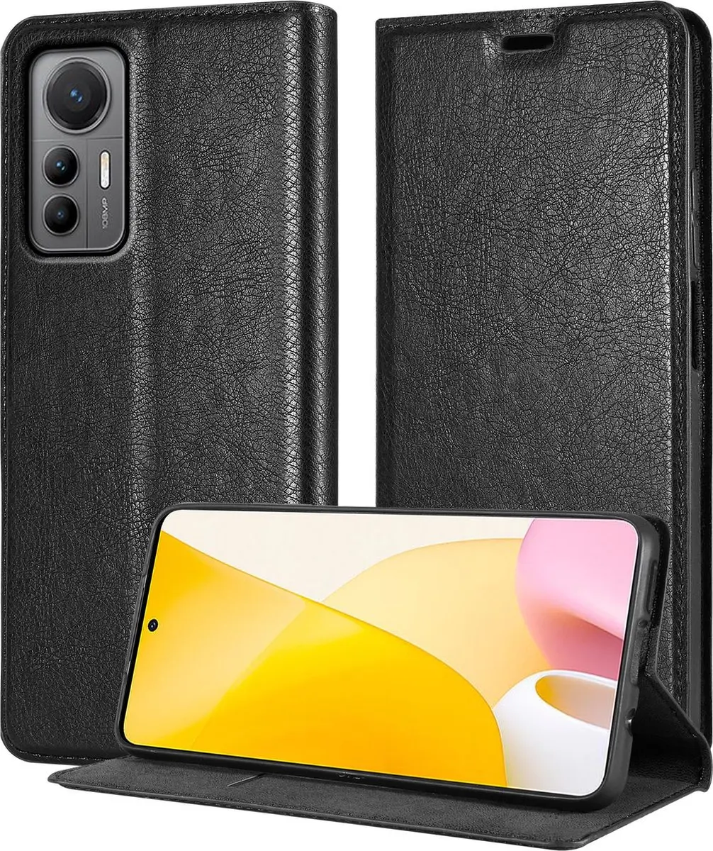 Cadorabo Hoesje geschikt voor Xiaomi 12 LITE in ZWARTE NACHT