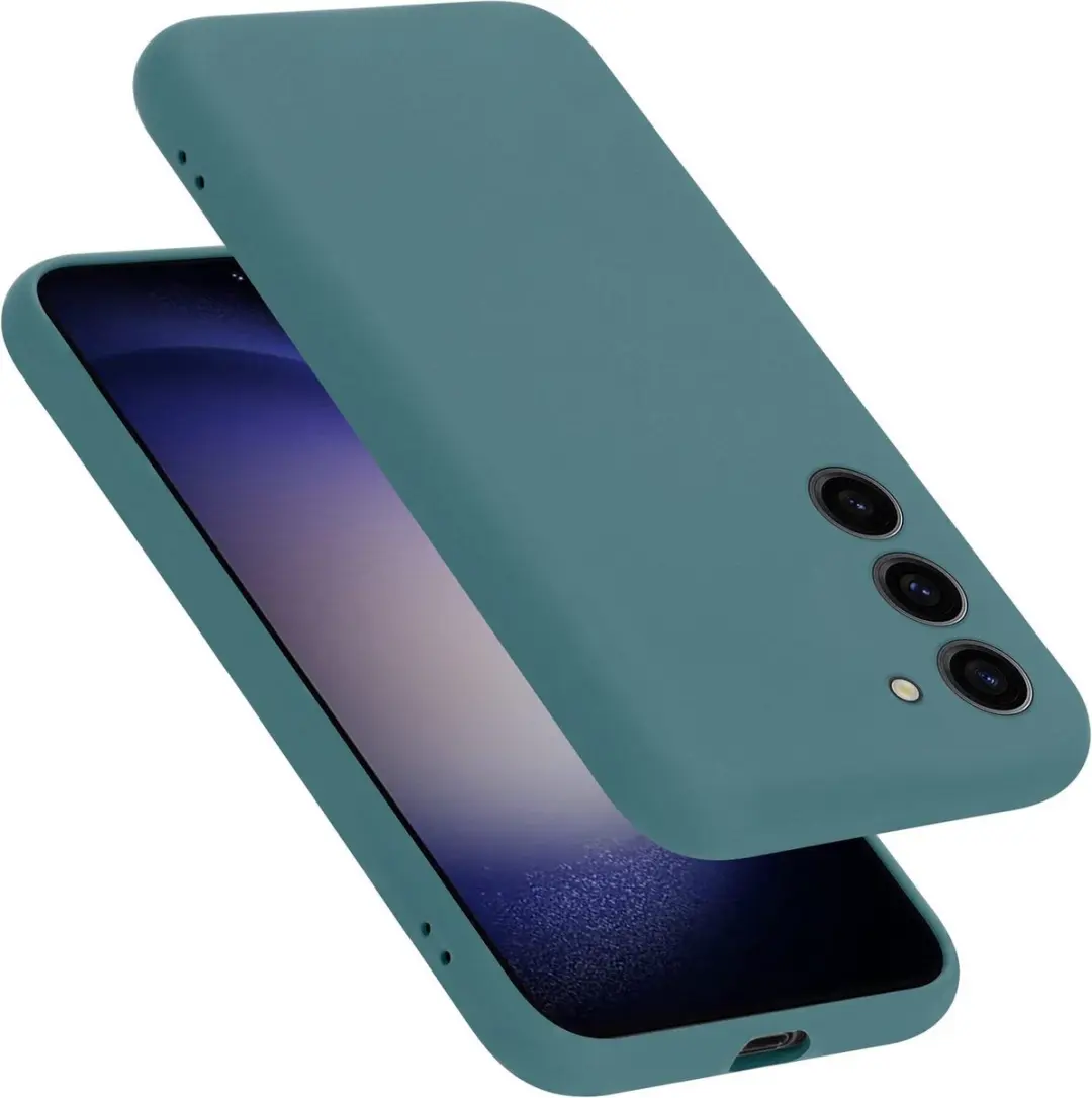 Cadorabo Hoesje geschikt voor Samsung Galaxy S24 PLUS in LIQUID GROEN