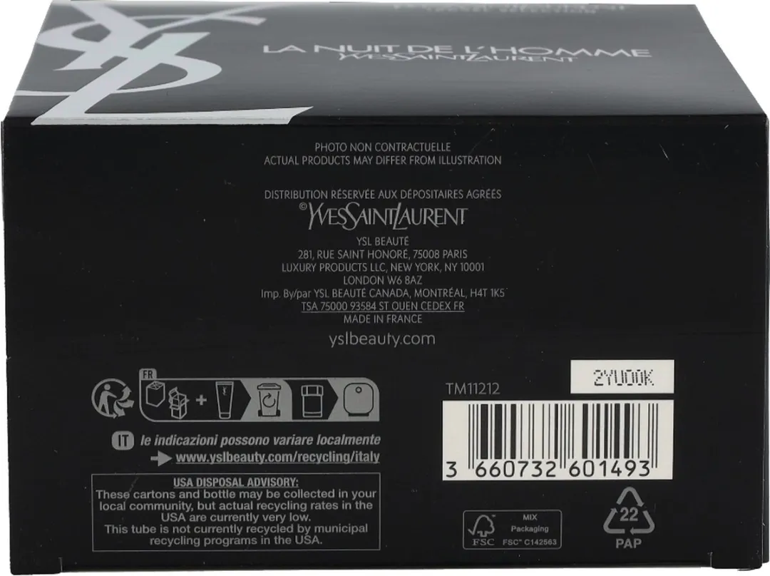 Yves Saint Laurent La Nuit de L'Homme Geschenkset - Parfum & Douchegel 150ml - afbeelding 6 van 6