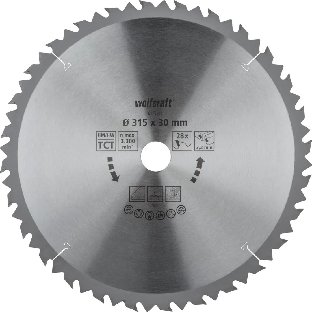 Wolfcraft 6742000 Tafelcirkelzaagblad HM
