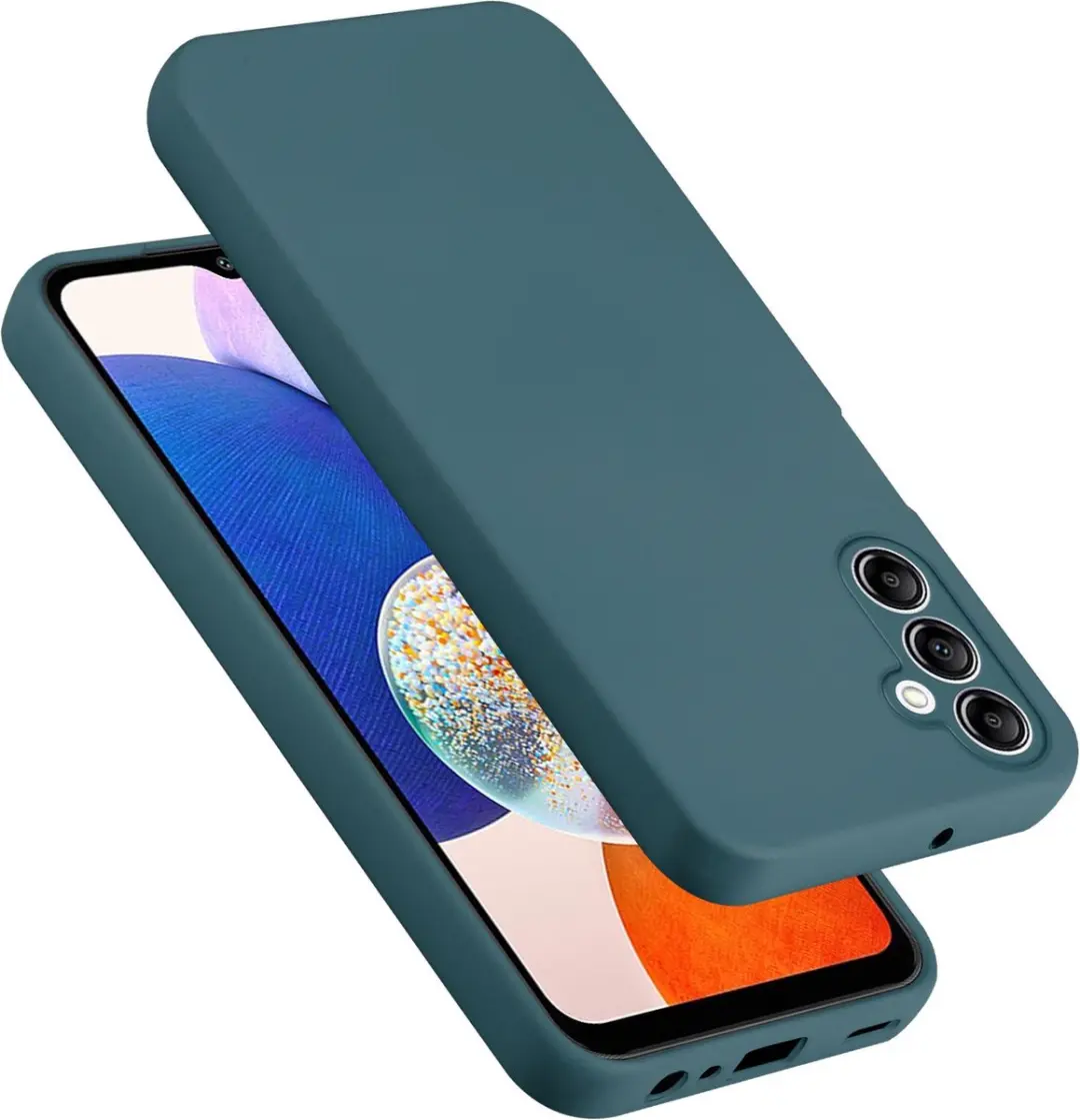 Cadorabo Hoesje geschikt voor Samsung Galaxy A14 4G / 5G / M14 in LIQUID GROEN