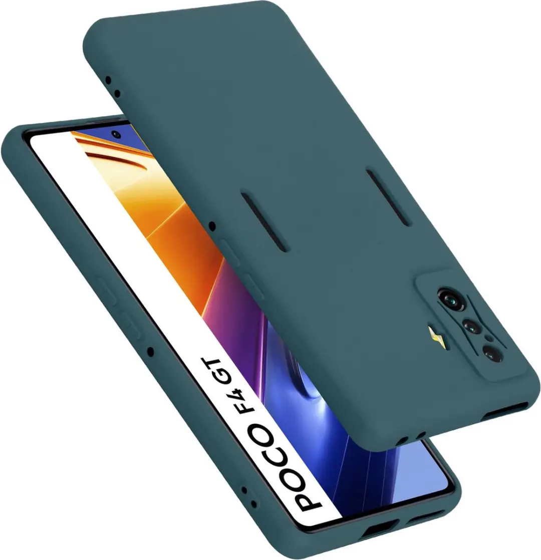 Cadorabo Hoesje geschikt voor Xiaomi Poco F4 GT in LIQUID GROEN