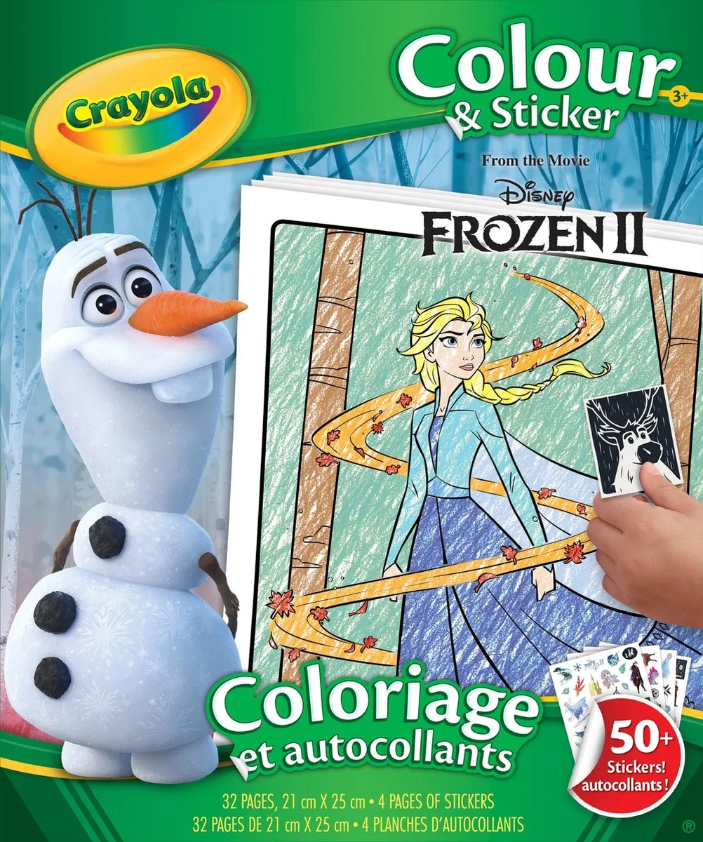 Crayola Frozen 2 Kleur En Sticker Boek