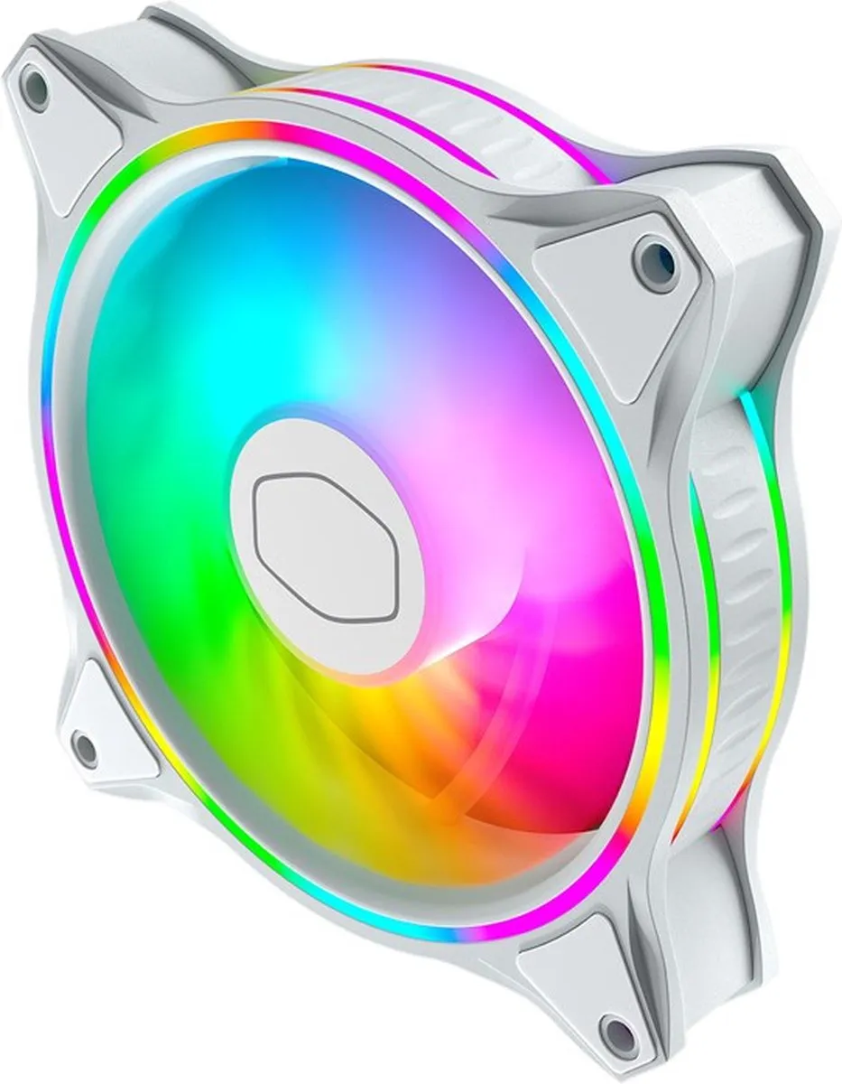 Cooler Master MasterFan MF120 Halo RGB Wit - 3 Stuks