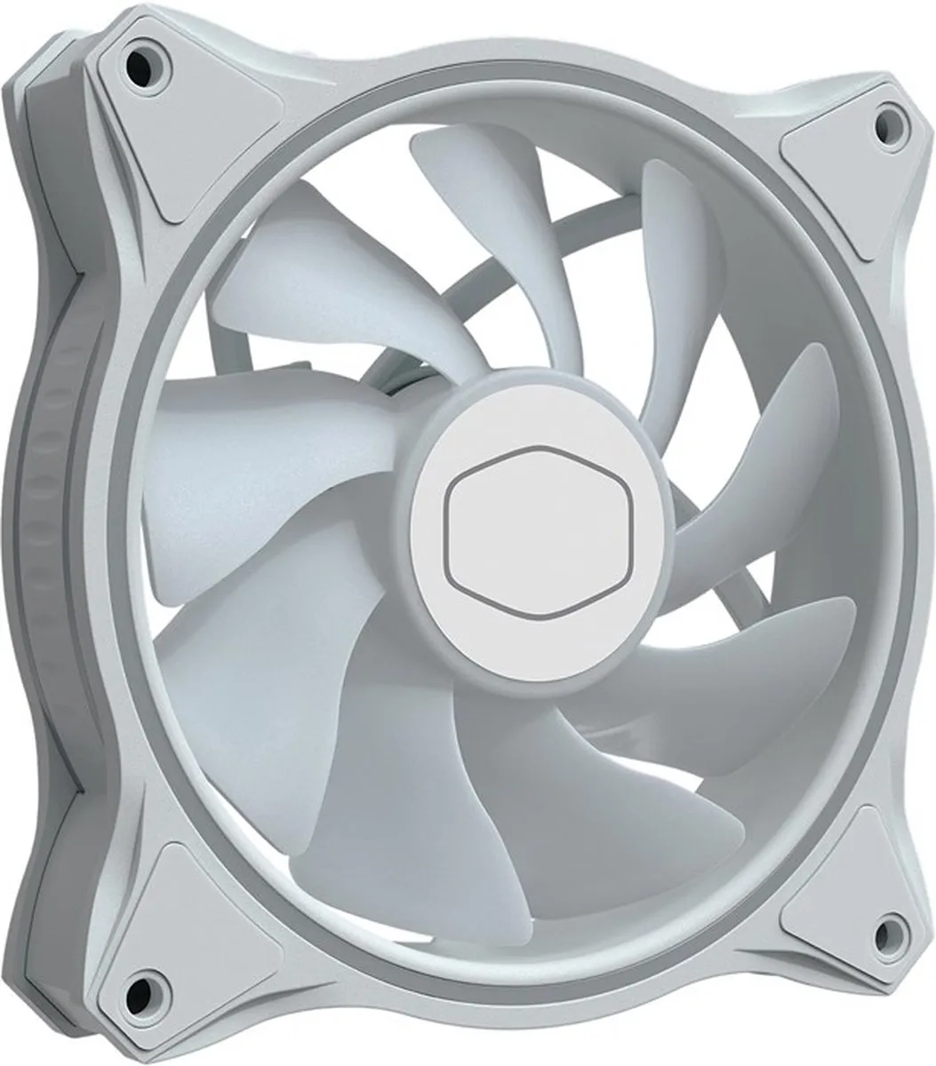 Cooler Master MasterFan MF120 Halo RGB Wit - 3 Stuks