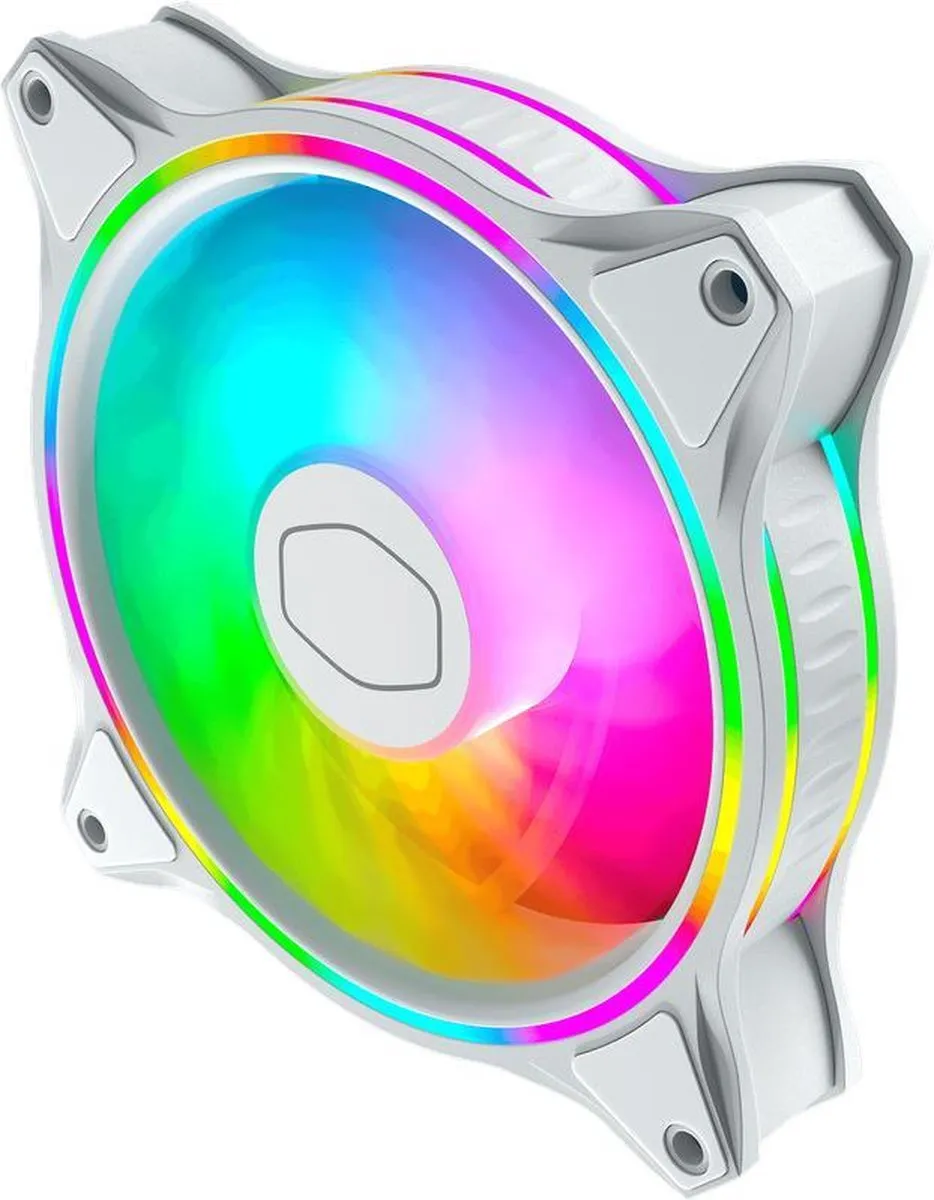 Cooler Master MasterFan MF120 Halo RGB Wit - 3 Stuks