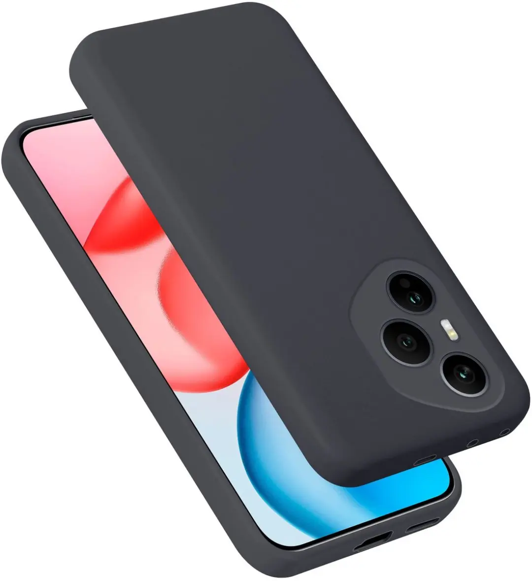 Cadorabo Hoesje geschikt voor Honor 400 Pro Case in Liquid Zwart Beschermhoes ge