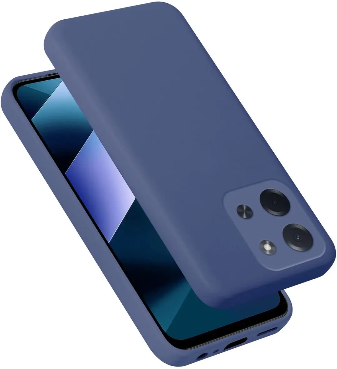 Cadorabo Hoesje geschikt voor Xiaomi Poco C85 Case in Liquid Blauw Beschermhoes