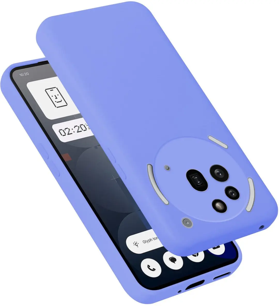 Cadorabo Hoesje geschikt voor Nothing Phone 3a Pro Case in Liquid Lichte Paars B