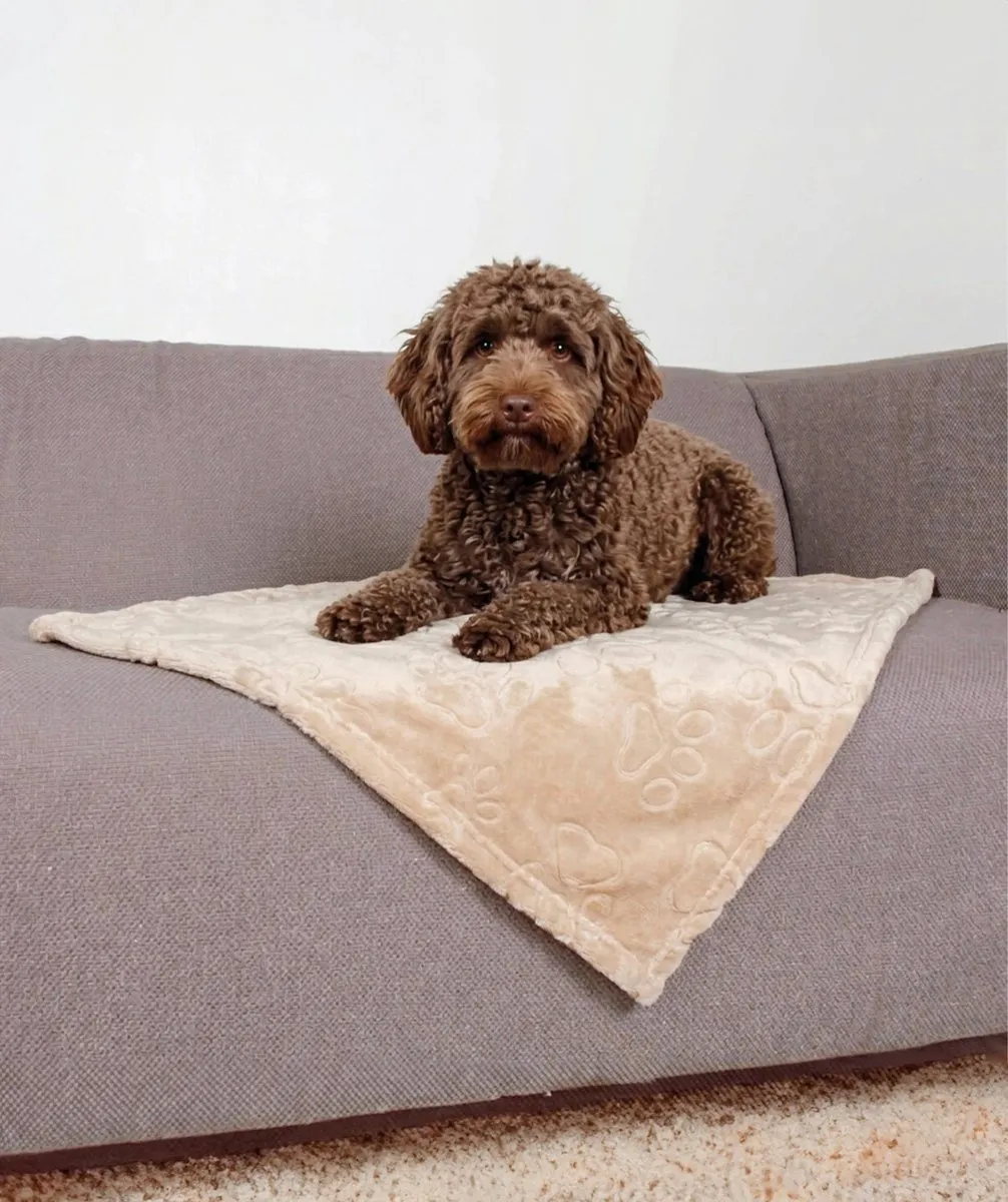Trixie Hondendeken Barry Softpluche 100x75cm - Beige