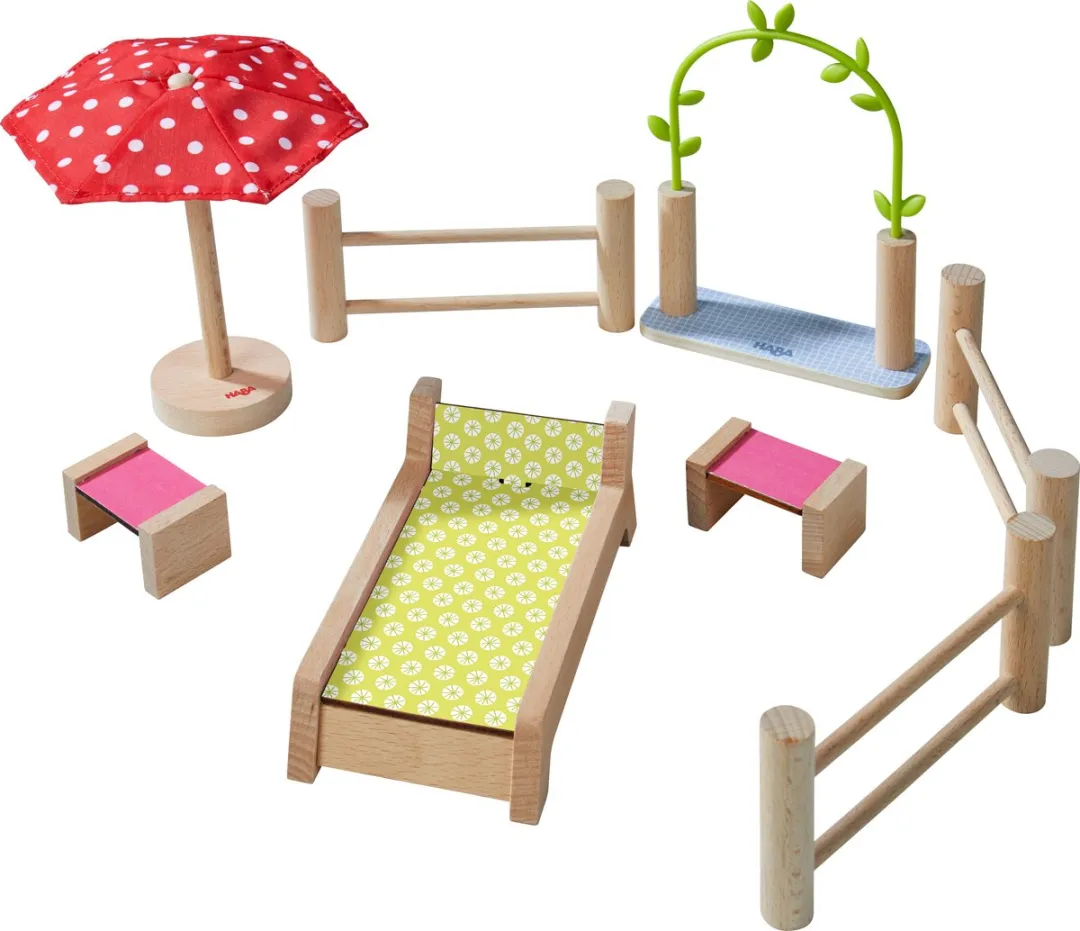 Haba Little Friends Poppenhuismeubels Tuin - Meerkleurig