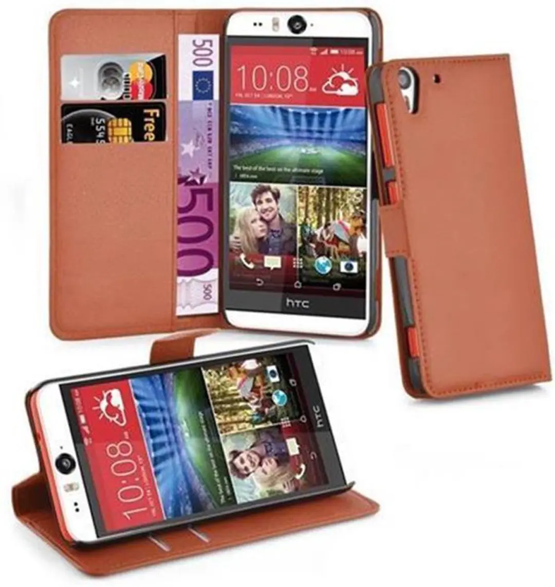 Cadorabo Hoesje geschikt voor HTC Desire EYE in CHOCOLADE BRUIN