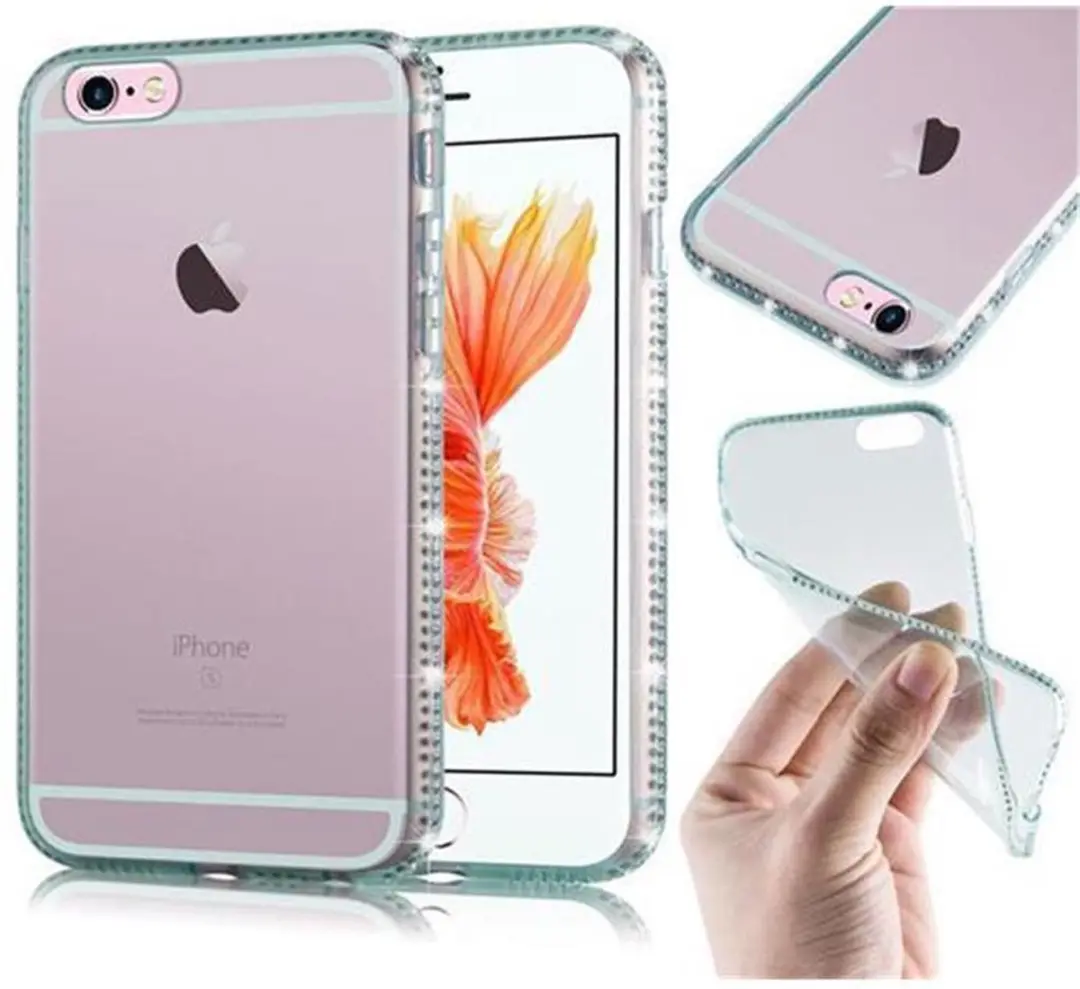 Cadorabo Hoesje geschikt voor Apple iPhone 6 / 6S in TRANSPARANT GROEN