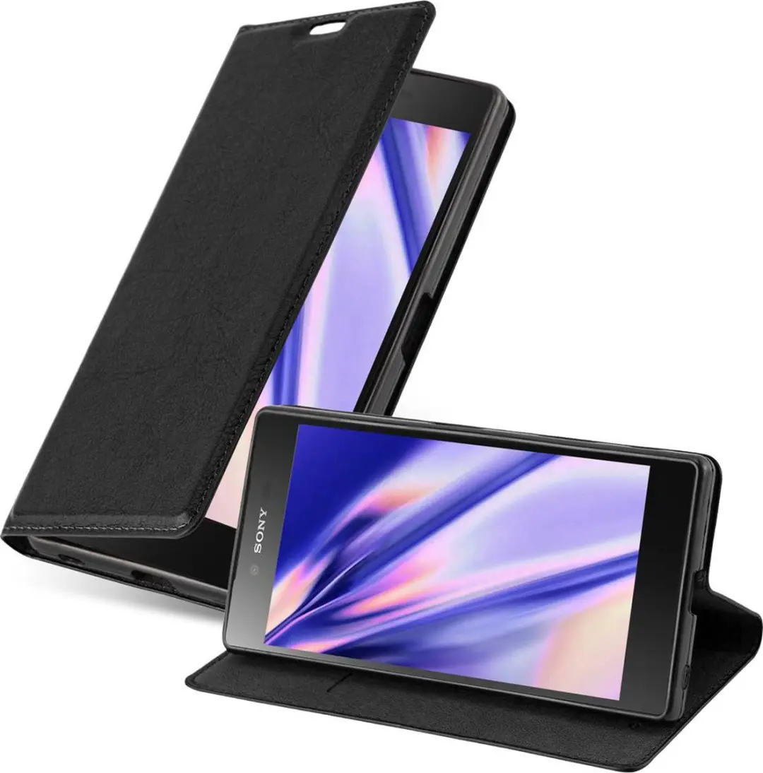 Cadorabo Hoesje geschikt voor Sony Xperia Z5 in ZWARTE NACHT