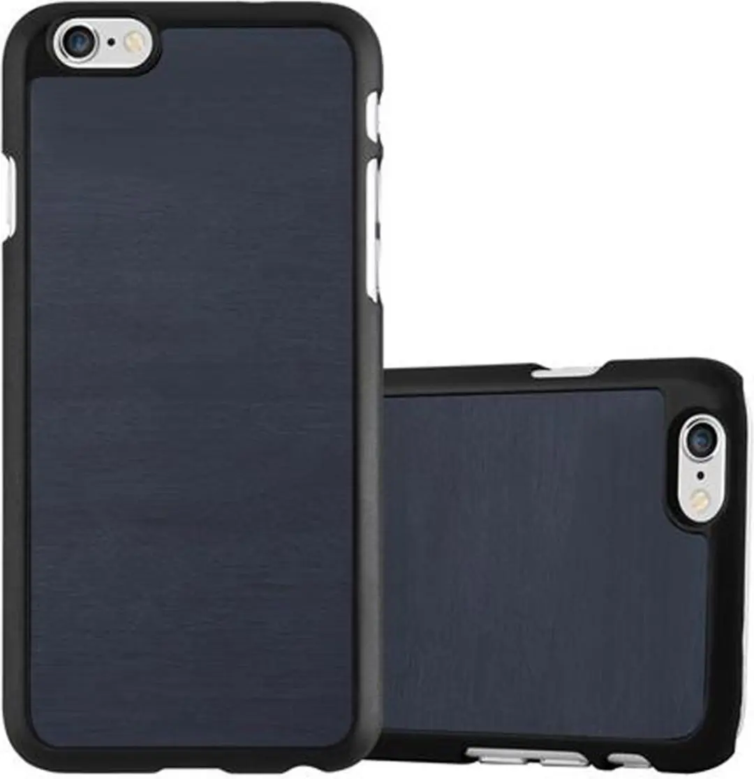 Cadorabo Hoesje geschikt voor Apple iPhone 6 / 6S in WOODY BLAUW