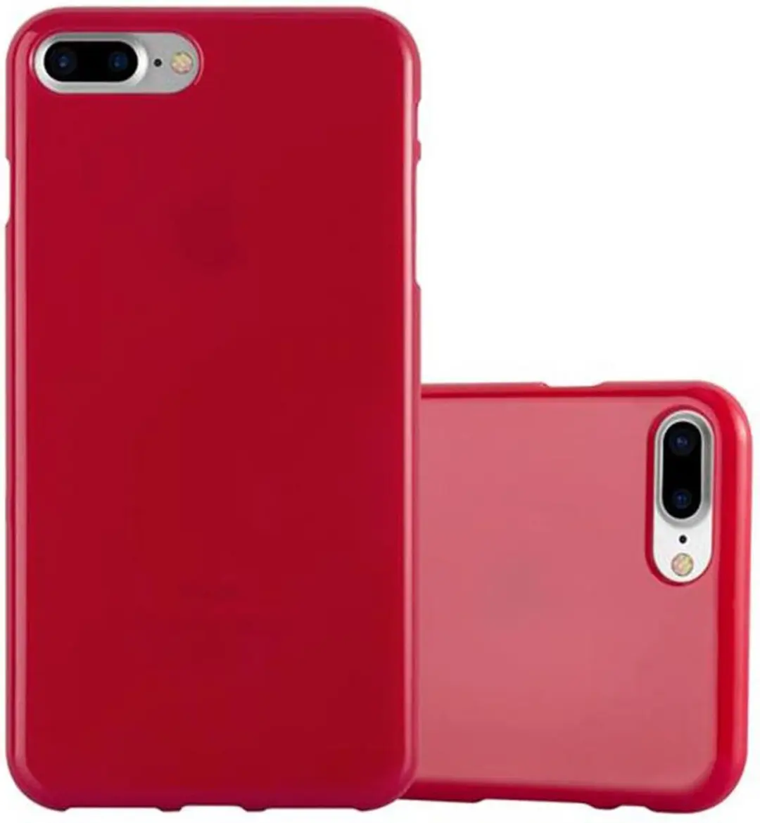 Cadorabo Hoesje geschikt voor Apple iPhone 7 PLUS / 7S PLUS / 8 PLUS in JELLY RO