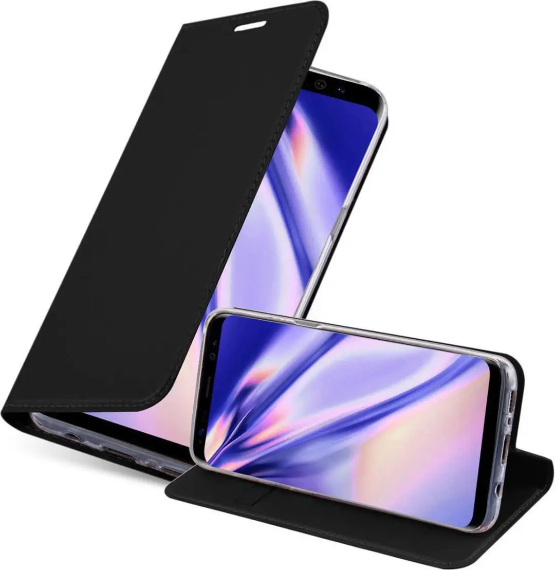 Cadorabo Hoesje geschikt voor Samsung Galaxy S8 PLUS in CLASSY ZWART
