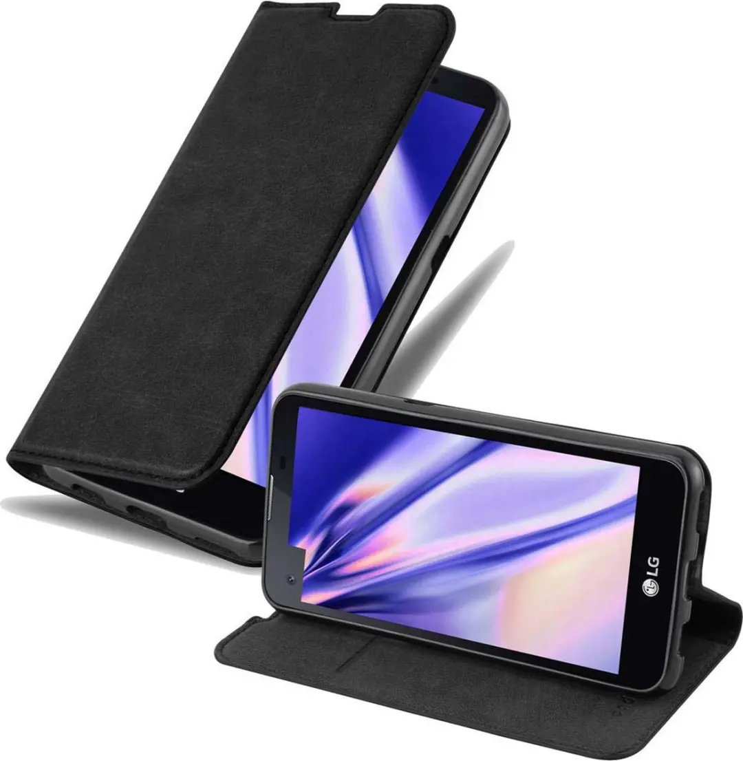 Cadorabo Hoesje geschikt voor LG X SCREEN in ZWARTE NACHT