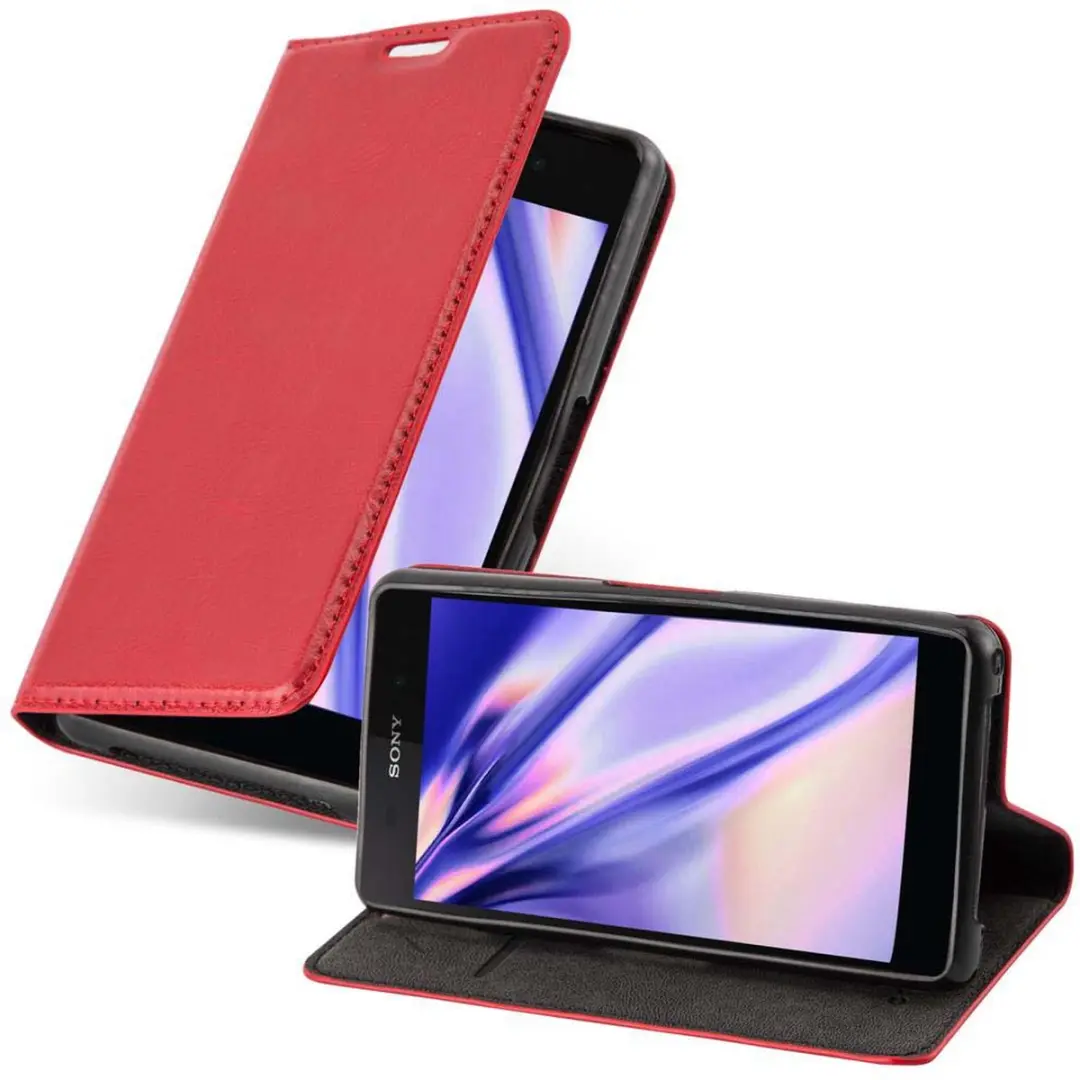 Cadorabo Hoesje geschikt voor Sony Xperia Z2 COMPACT in APPEL ROOD