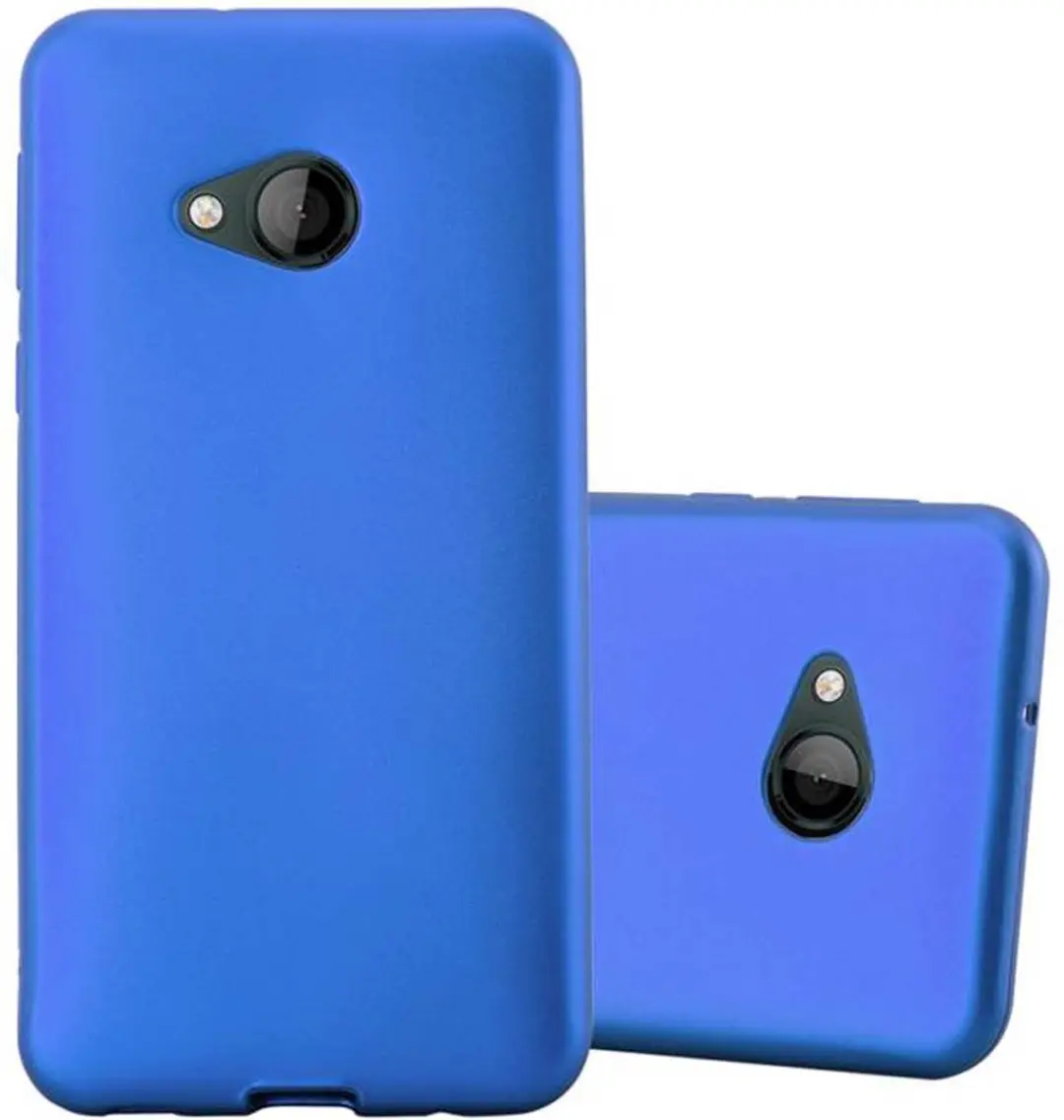 Cadorabo Hoesje geschikt voor HTC U PLAY in METAAL BLAUW