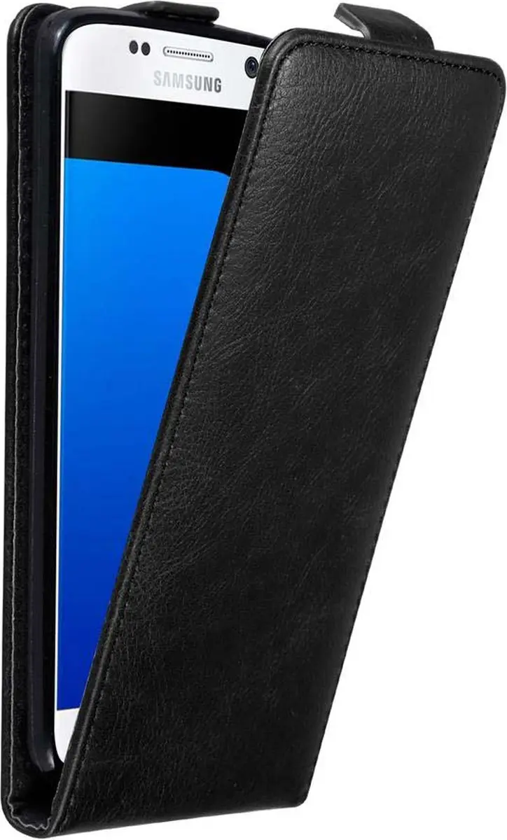 Cadorabo Hoesje geschikt voor Samsung Galaxy S7 in ZWARTE NACHT