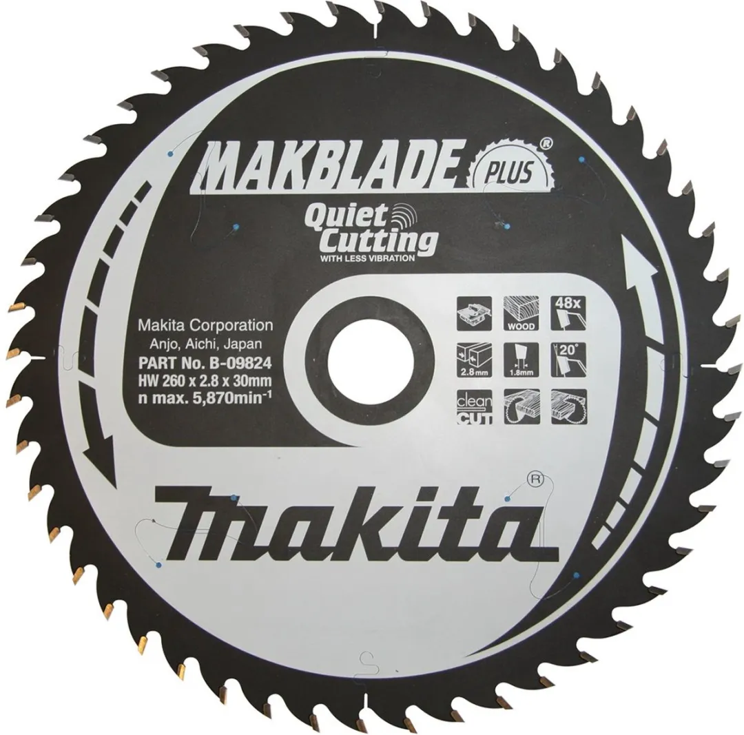 Makita Makblade-Plus Zaagblad Hout Ø300mm 48T - B-09830 - afbeelding 2 van 3