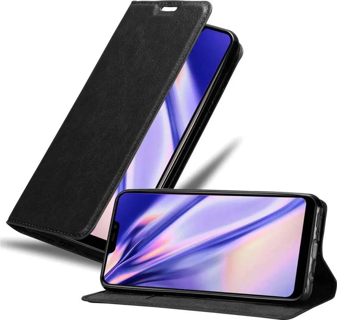 Cadorabo Hoesje geschikt voor Vivo Y81i in ZWARTE NACHT