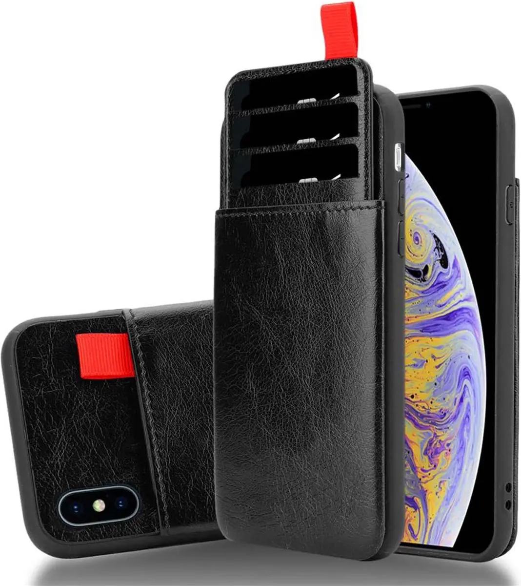 Cadorabo Hoesje geschikt voor Apple iPhone XS MAX in EBONY ZWART