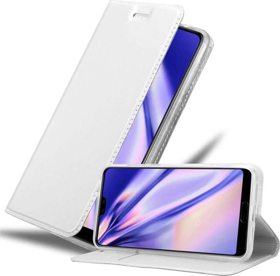 Cadorabo Hoesje geschikt voor Huawei P20 in CLASSY ZILVER