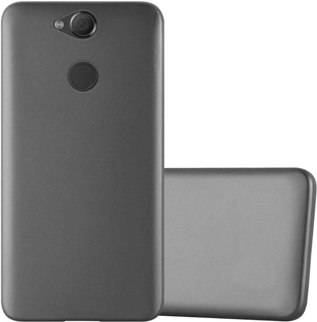 Cadorabo Hoesje geschikt voor Sony Xperia XA2 in METALLIC GRIJS