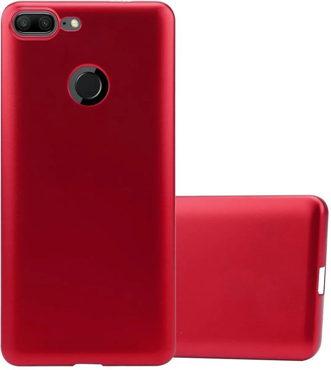 Cadorabo Hoesje geschikt voor Honor 9 LITE in METALLIC ROOD