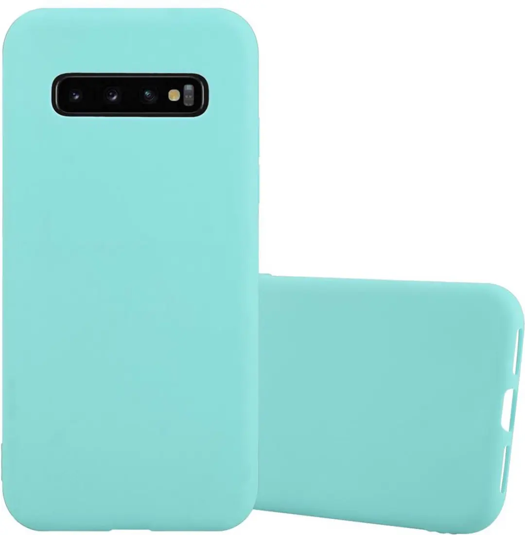 Cadorabo Hoesje geschikt voor Samsung Galaxy S10 4G in CANDY BLAUW