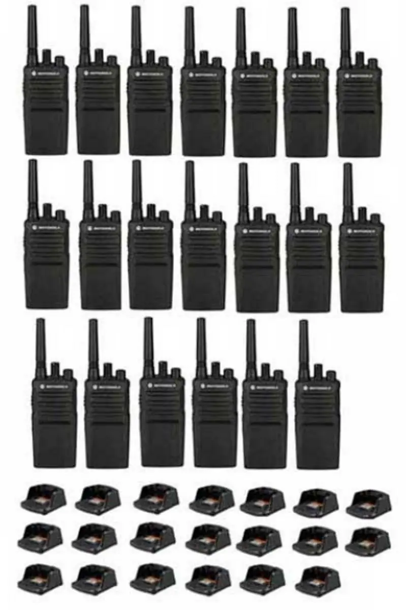 Set van 20 Motorola XT420 UHF IP55 PMR446 Portofoon met laders