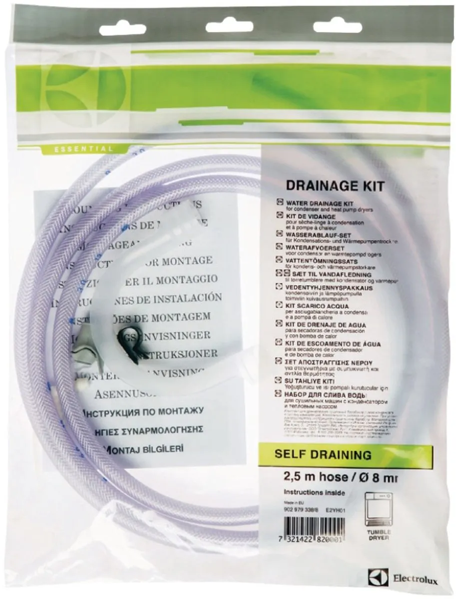 AEG E2YH01 Universele Afvoerset Droger - Blauw - afbeelding 6 van 6