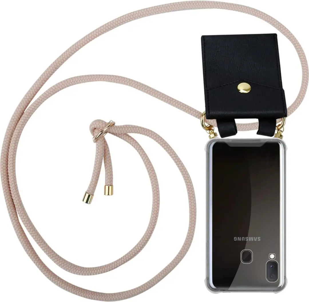 Cadorabo Hoesje geschikt voor Samsung Galaxy A10e / A20e in PEARLY ROSE GOUD
