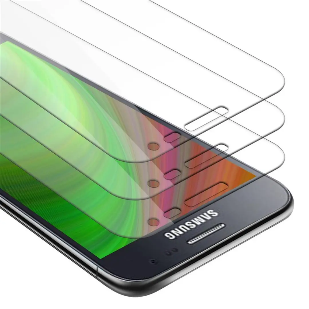 Cadorabo 3x Screenprotector geschikt voor Samsung Galaxy J2 2015